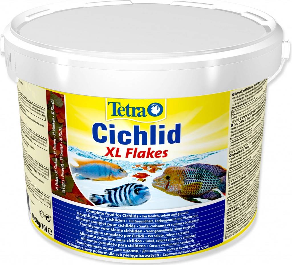 Tetra Cichlid XL Flakes 10L - храна за цихлиди